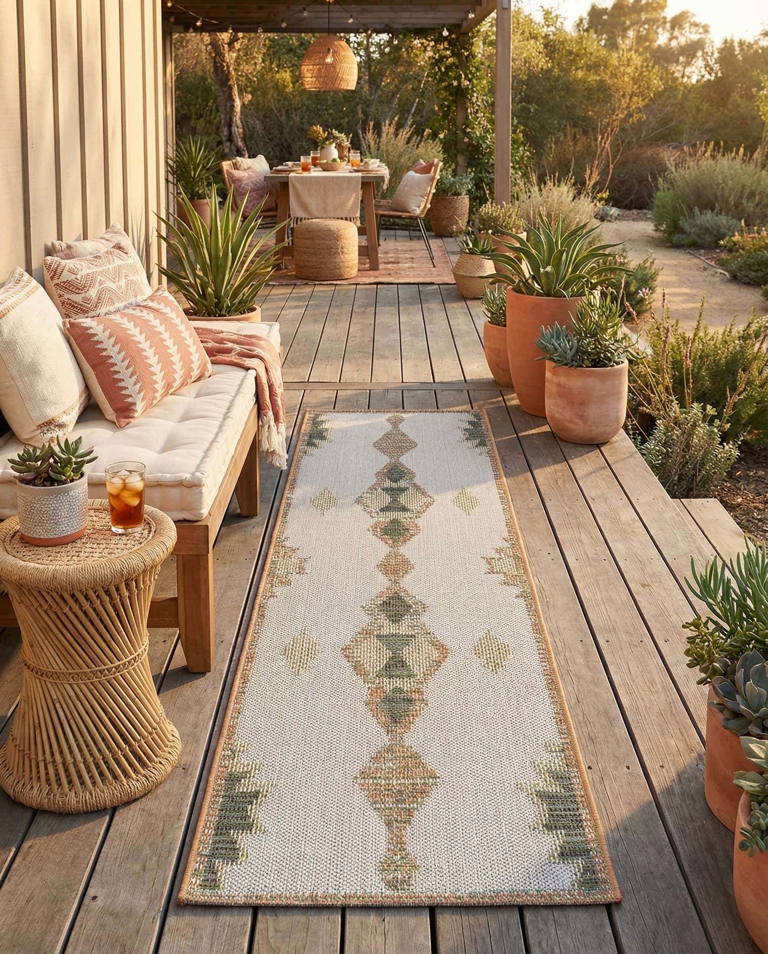 2' x 7' 10 Easy-Clean Baja Indoor / Outdoor Runner Rug