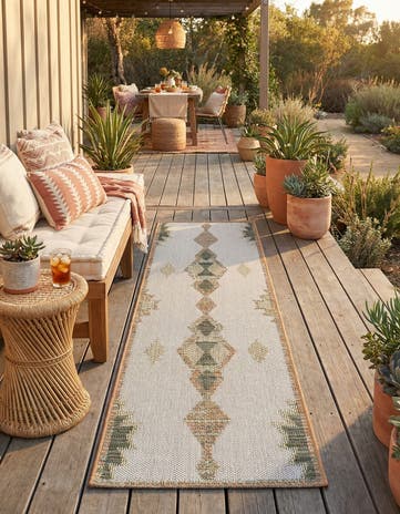 2' x 7' 10 Easy-Clean Baja Indoor / Outdoor Runner Rug