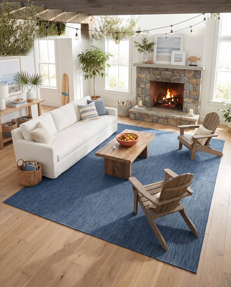 Detail image of 10' x 14' Easy-Clean Solid Indoor / Outdoor Rug
