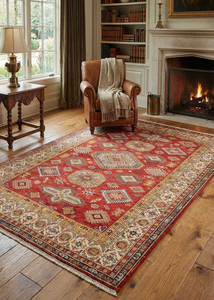 5' 4 x 8' 2 Kazak Wool Rug