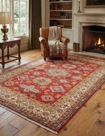 5' 4 x 8' 2 Kazak Wool Rug