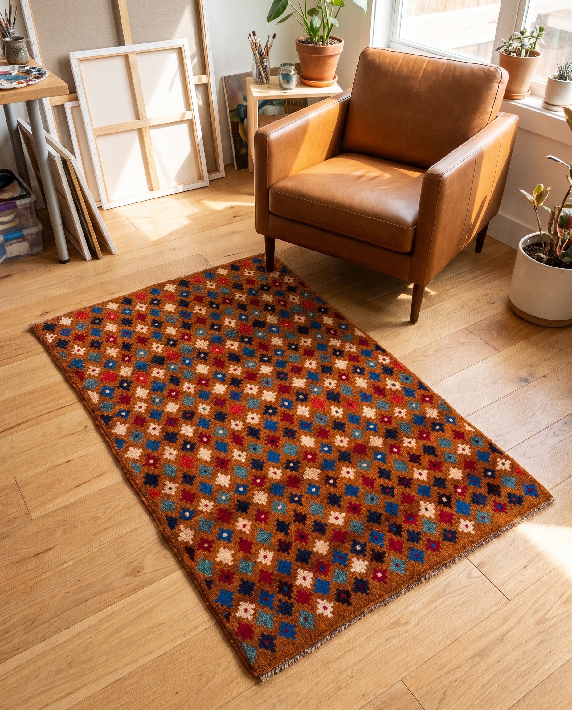2' 10 x 4' 6 Hand Knotted Balouch Wool Rug