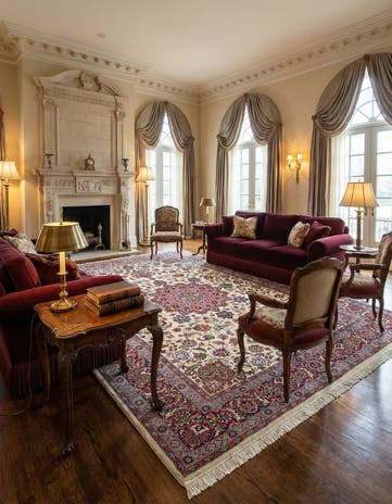 8' 2 x 11' 1 Hand Knotted Mashad Persian Wool Rug