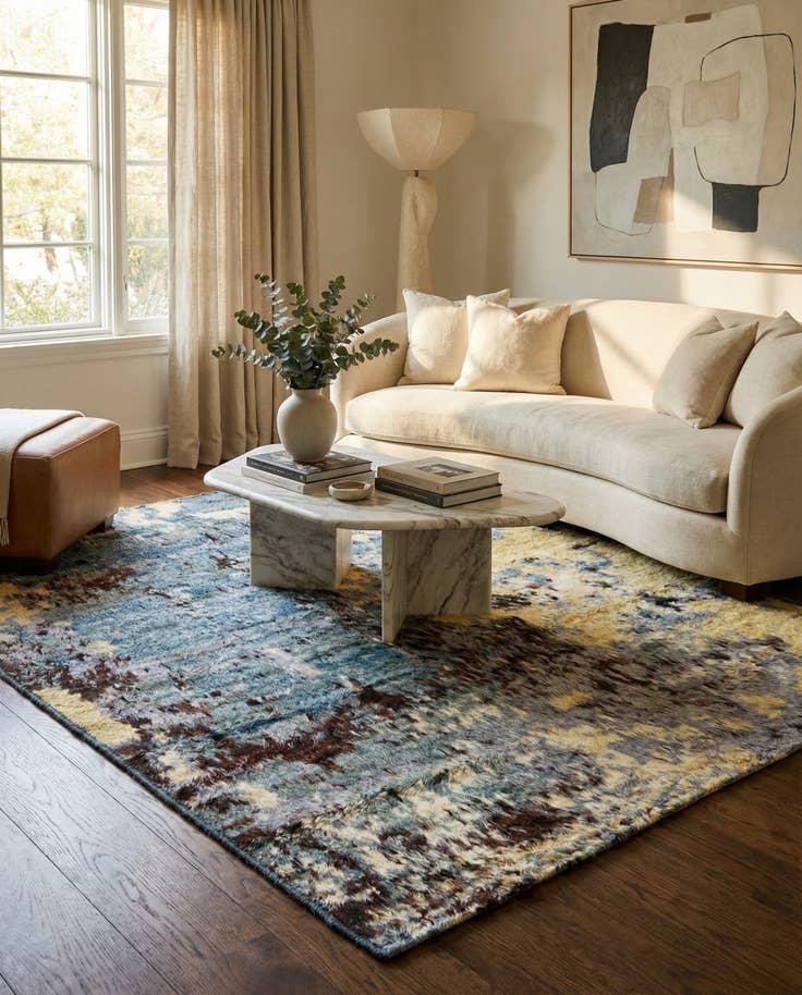 Detail image of 5' x 6' 1 Hand Knotted Darya Wool Rug