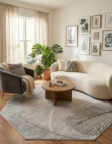 Gray Finsbury Octagon Rug