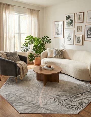 Gray Finsbury Octagon Rug