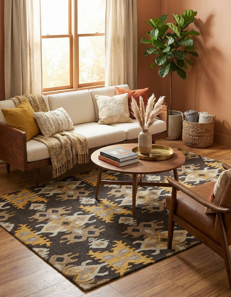 Detail image of 5' x 8' Luna Wool Rug