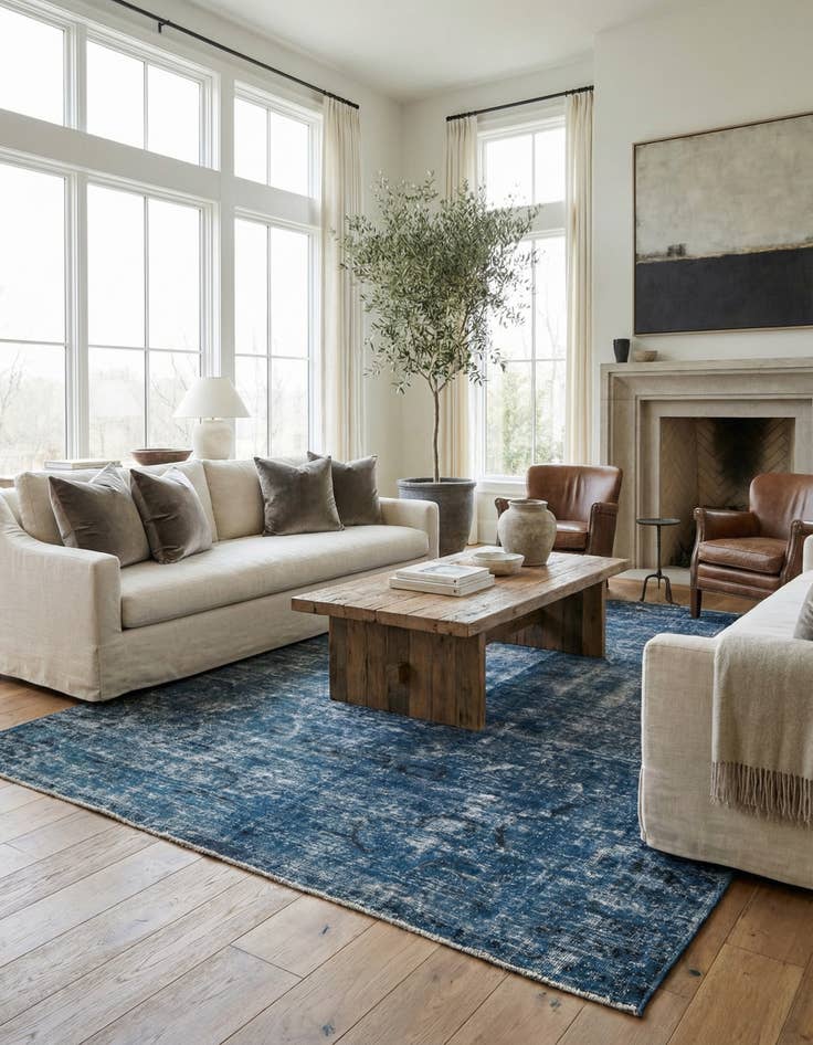 Detail image of  8' 5 x 11' 2  Hand Knotted Ultra Vintage Persian Wool Rug