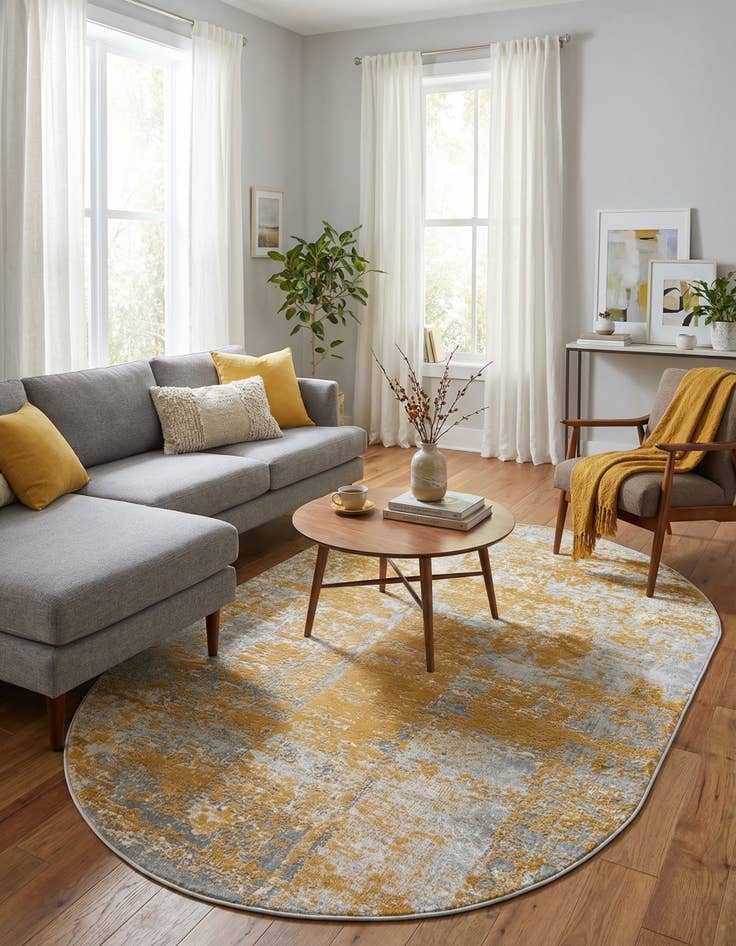 Detail image of 5' 3 x 8' Finsbury Oval Rug