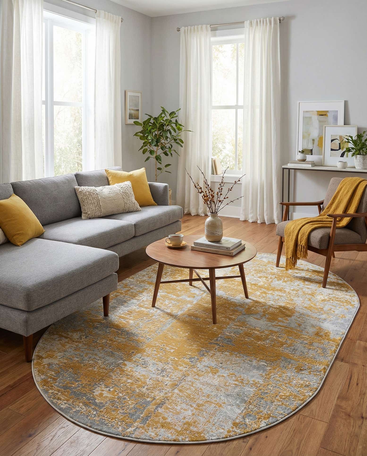 5' 3 x 8' Finsbury Oval Rug