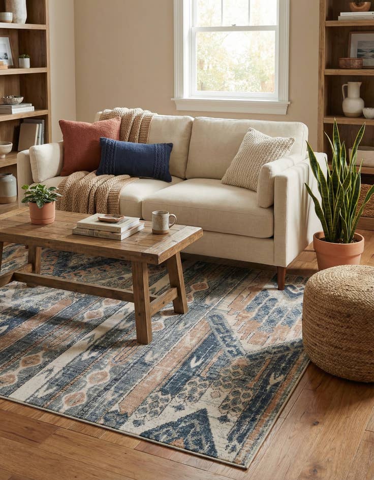 Detail image of 5' 3 x 8' Oregon Rug