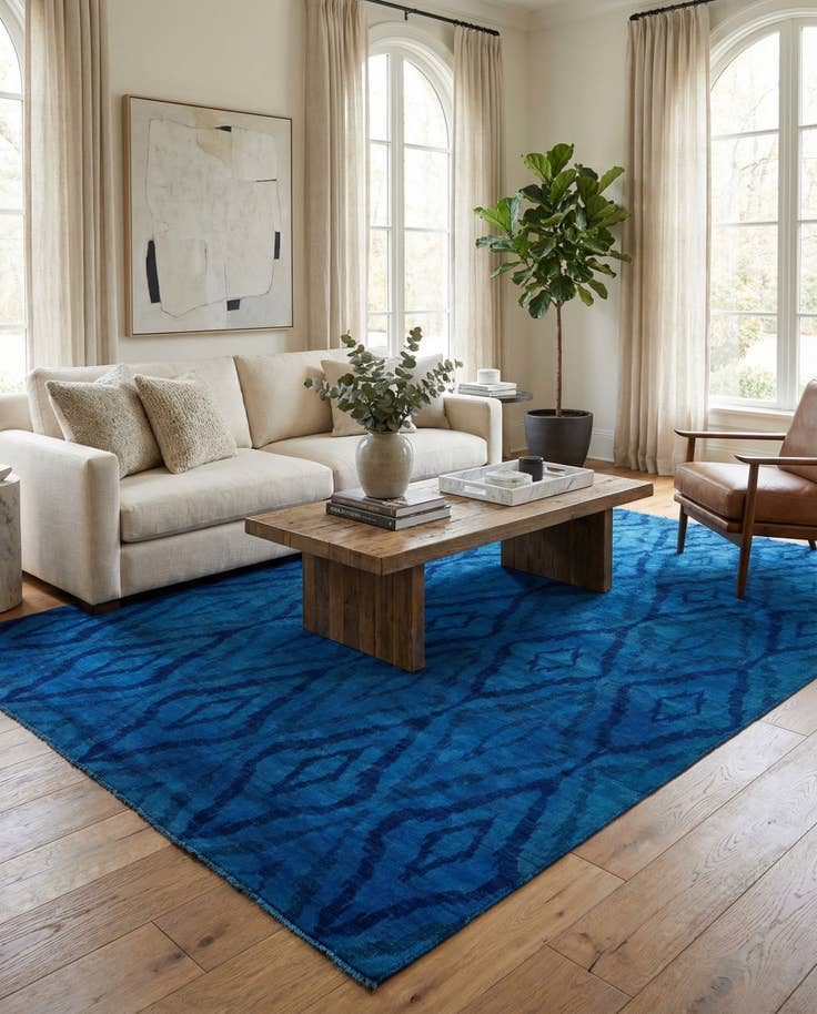 Detail image of 6' 5 x 9' 9 Hand Knotted Darya Wool Rug