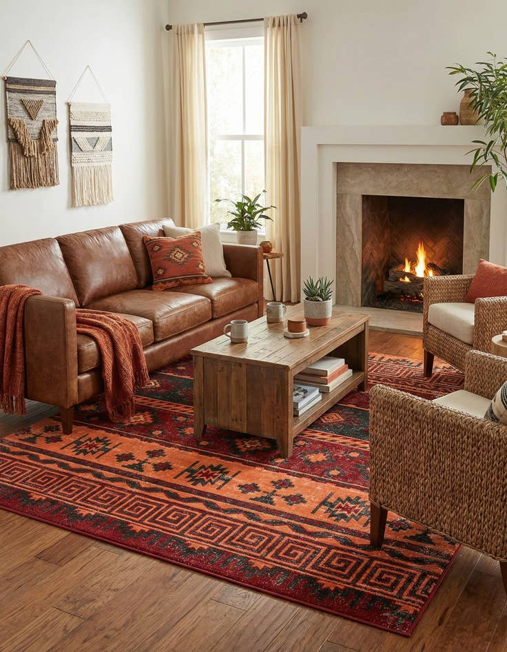 Detail image of 7' 10 x 7' 10 Lucerne Square Rug