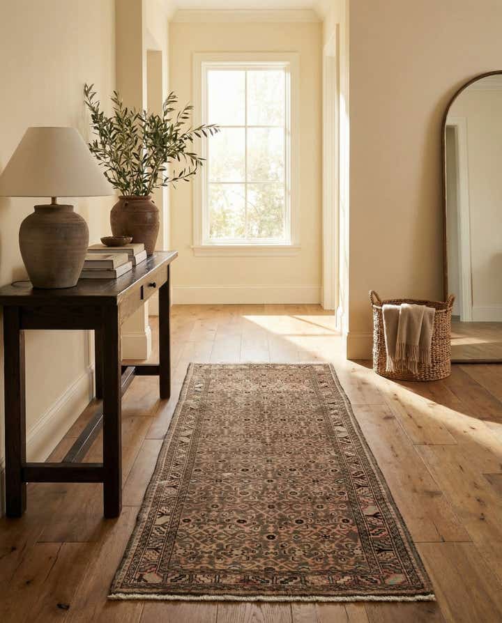 4' x 10' 7 Hand Knotted Ultra Vintage Persian Wool Runner Rug