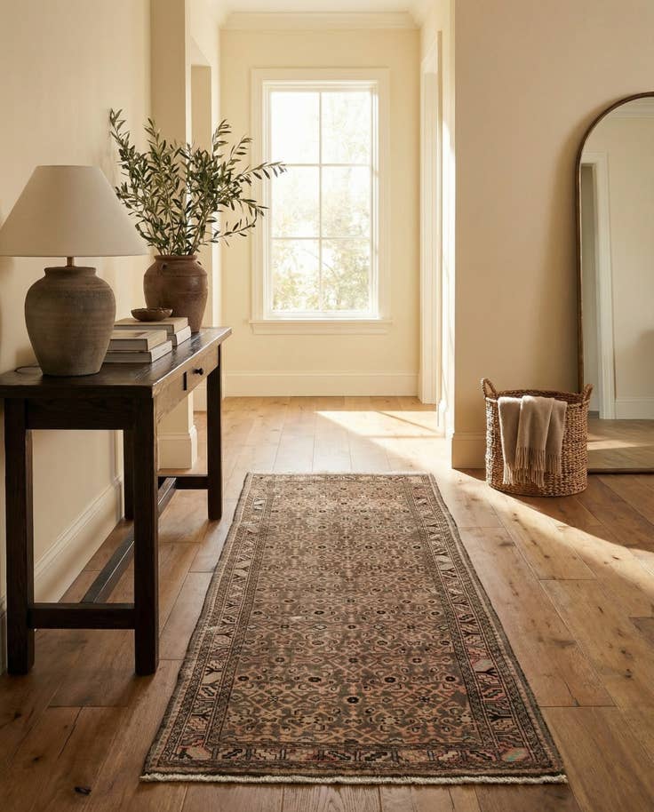 Detail image of 4' x 10' 7 Hand Knotted Ultra Vintage Persian Wool Runner Rug