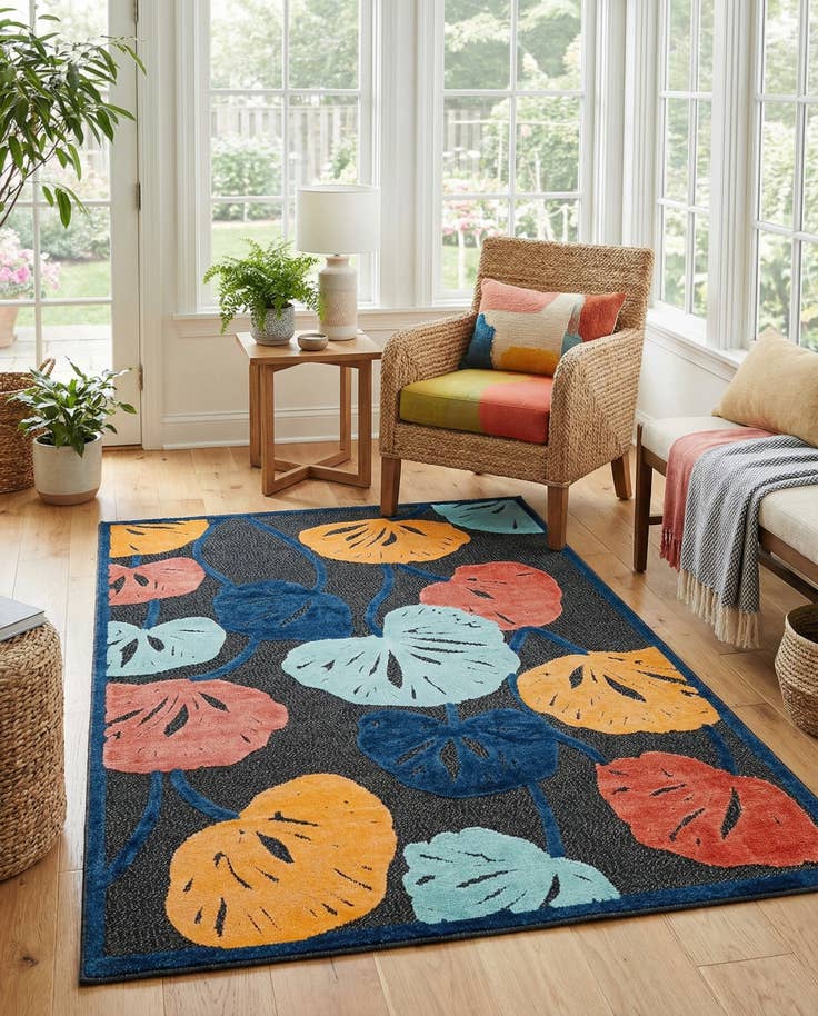 Detail image of 6' x 9' Easy-Clean Belize Indoor / Outdoor Rug