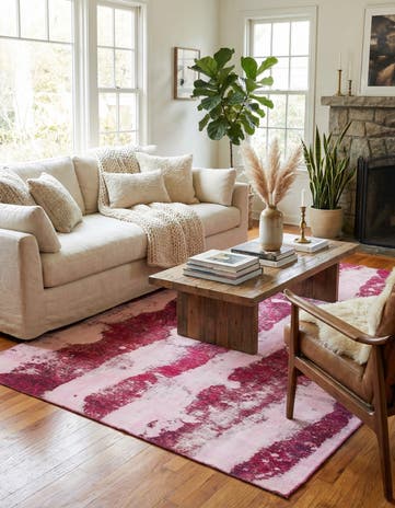 5' 7 x 8' 8 Hand Knotted Ultra Vintage Persian Wool Rug