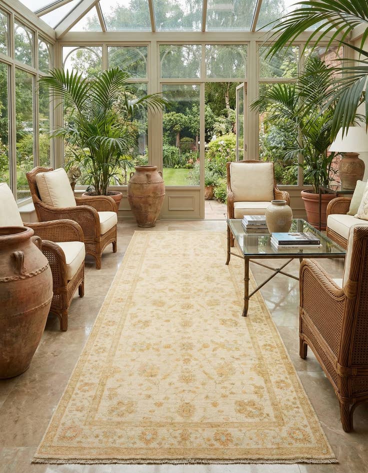 Detail image of 5' x 13' 1 Kaizar Wool Runner Rug