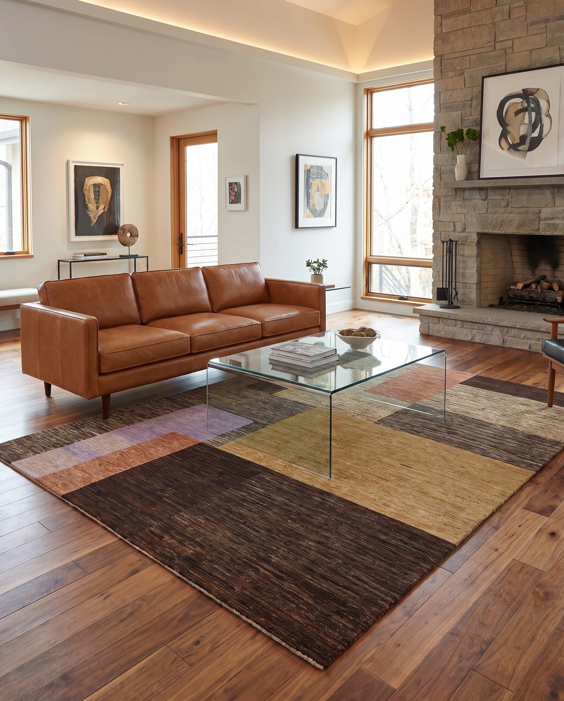 5' 9 x 7' 9 Hand Knotted Ziegler Modern Rug