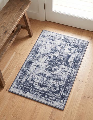 Slate Blue and Ivory Monaco Rug