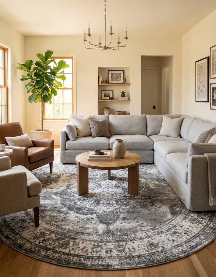 Detail image of 12' 4 x 12' 4 Monaco Round Rug