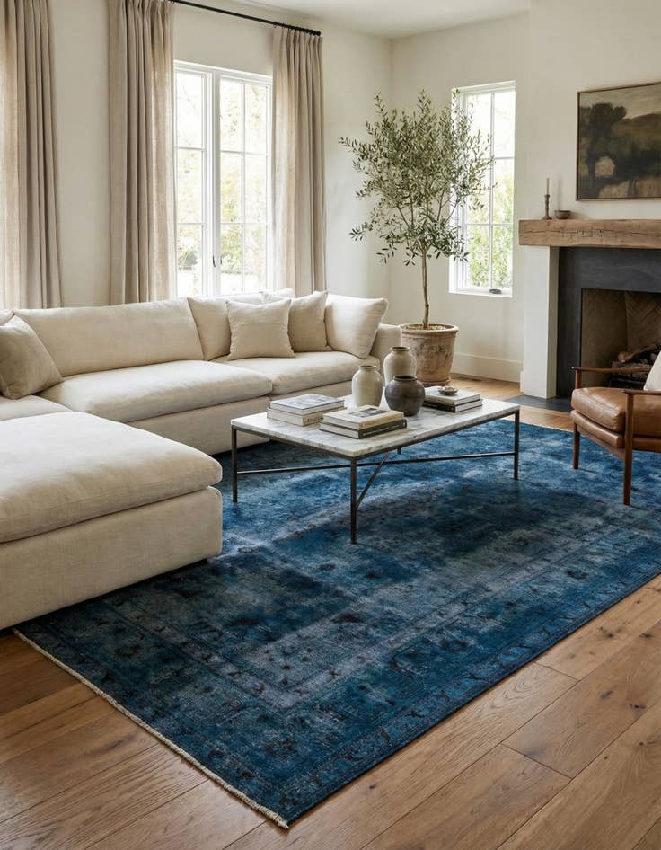 Detail image of 9' 3 x 12' 10 Hand Knotted Ultra Vintage Persian Wool Rug