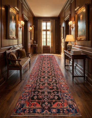 3' 10 x 15' 3 Hamedan Runner Rug