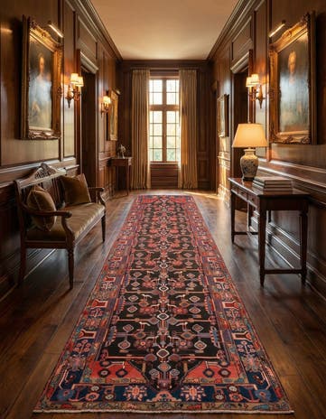 3' 10 x 15' 3 Hamedan Runner Rug