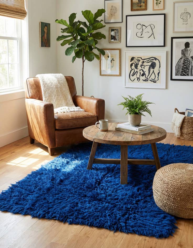 Detail image of  3' x 5' 2  Hand Knotted Moroccan Wool Rug