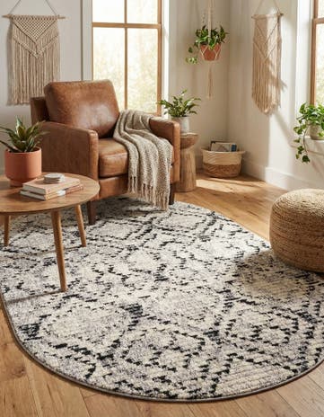 Ivory Tucson Oval Rug