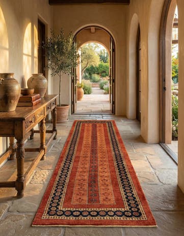 2' 10 x 9' 10 Luribaft Wool Runner Rug