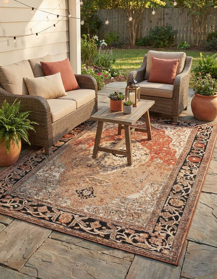 6' x 9' Easy-Clean Traditional Indoor / Ou...