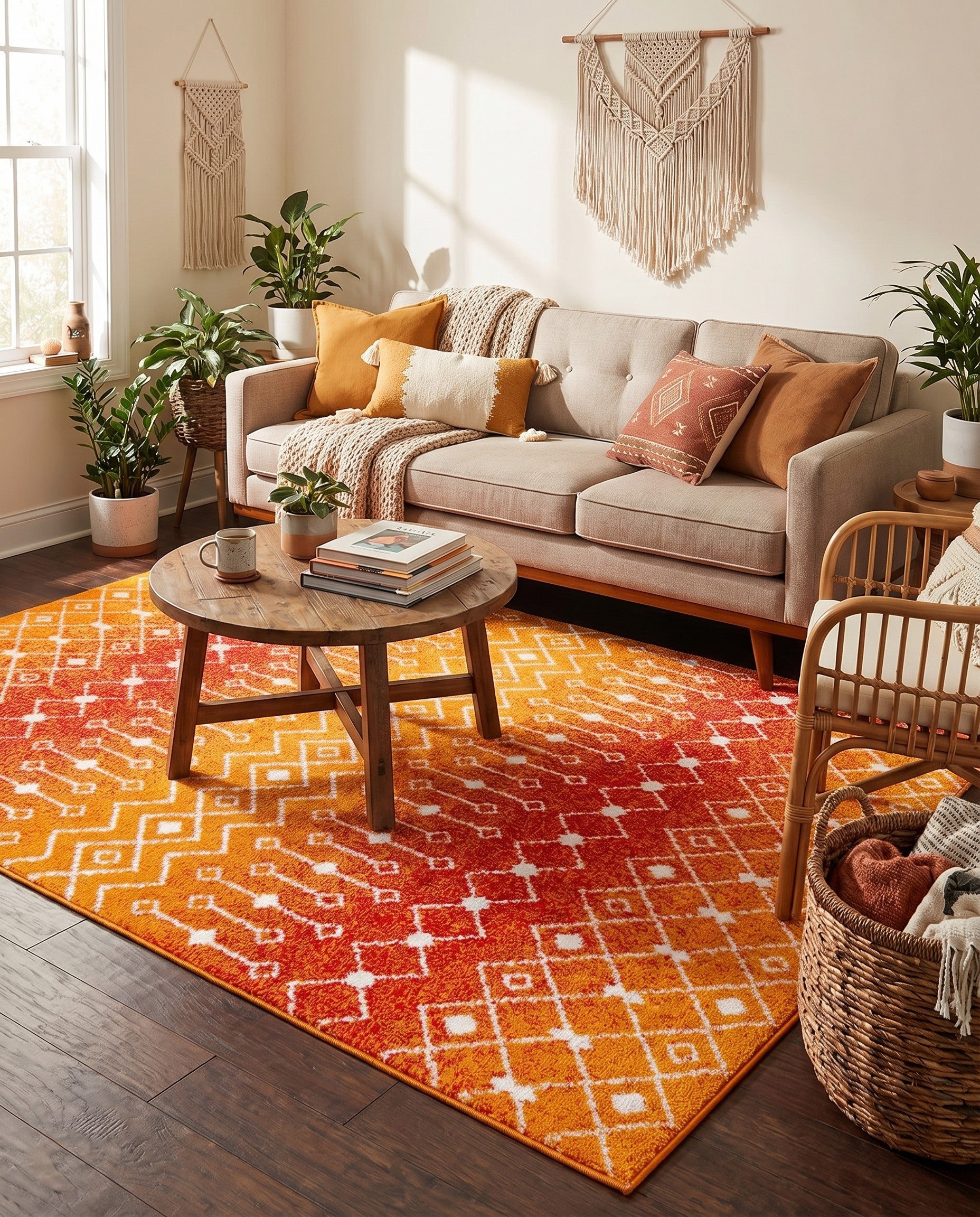 6' x 9' Moroccan Trellis Rug