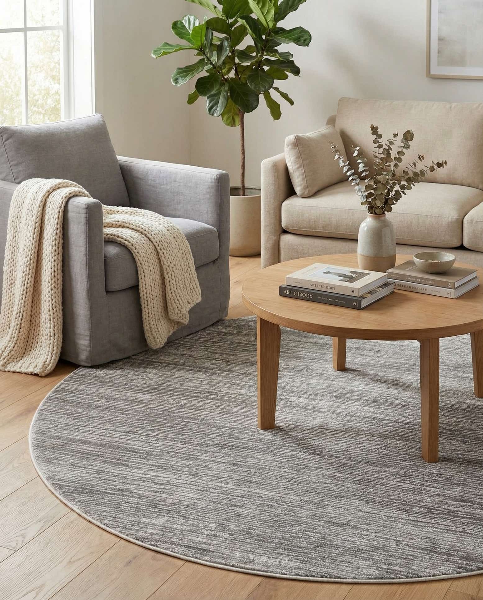 5' 3 x 5' 3 Finsbury Round Rug