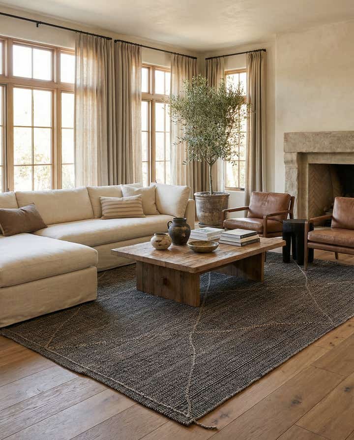 8' 9 x 11' 8 Hand Knotted Moroccan Wool Rug