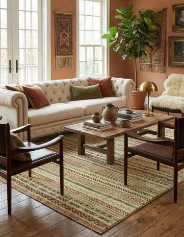 6' 10 x 9' 10 Hand Knotted Darya Rug