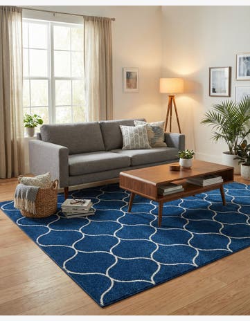 7' x 10' Trellis Frieze Rug