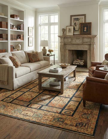 7' 1 x 9' 10 Hand Knotted Ariana Ziegler Rug