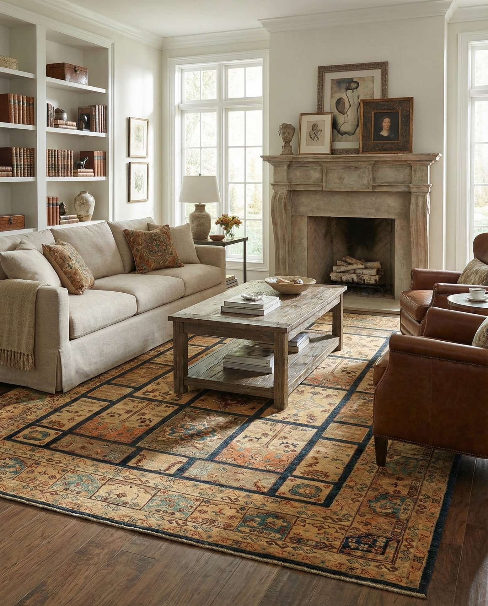 7' 1 x 9' 10 Hand Knotted Ariana Ziegler Rug