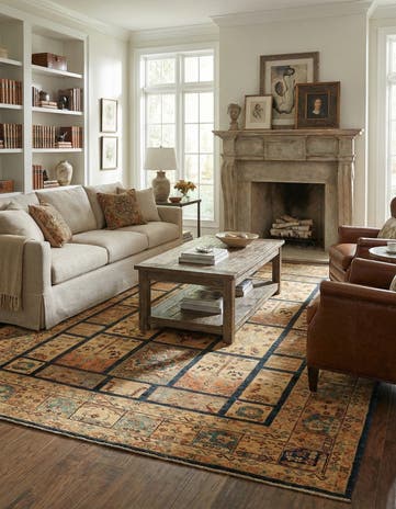 7' 1 x 9' 10 Hand Knotted Ariana Ziegler Rug