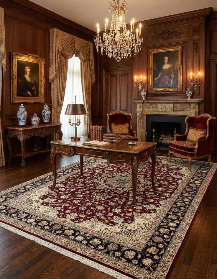 Detail image of  6' 9 x 9' 11 Tabriz Rug