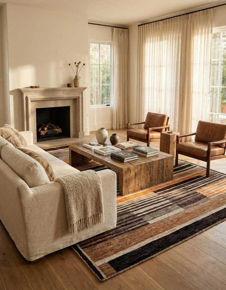 Detail image of 8' 2 x 9' 10  Hand Knotted Darya Wool Rug