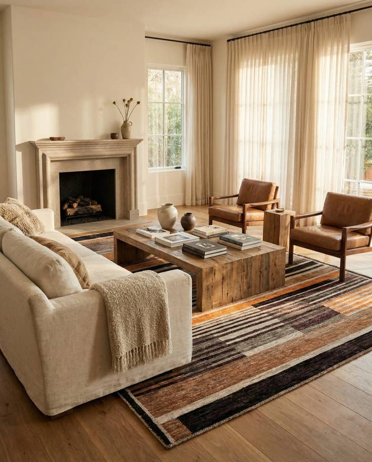 Detail image of 8' 2 x 9' 10 Hand Knotted Darya Wool Rug