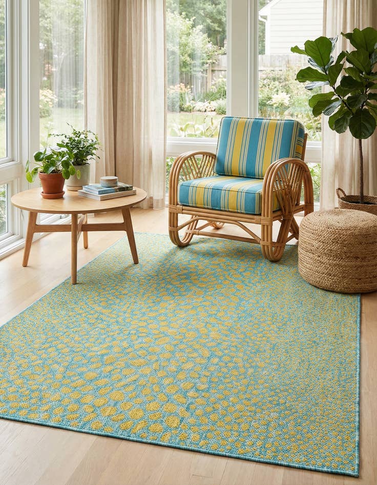 Detail image of 4' x 6' Easy-Clean Jill Zarin Cape Town Indoor / Outdoor Rug