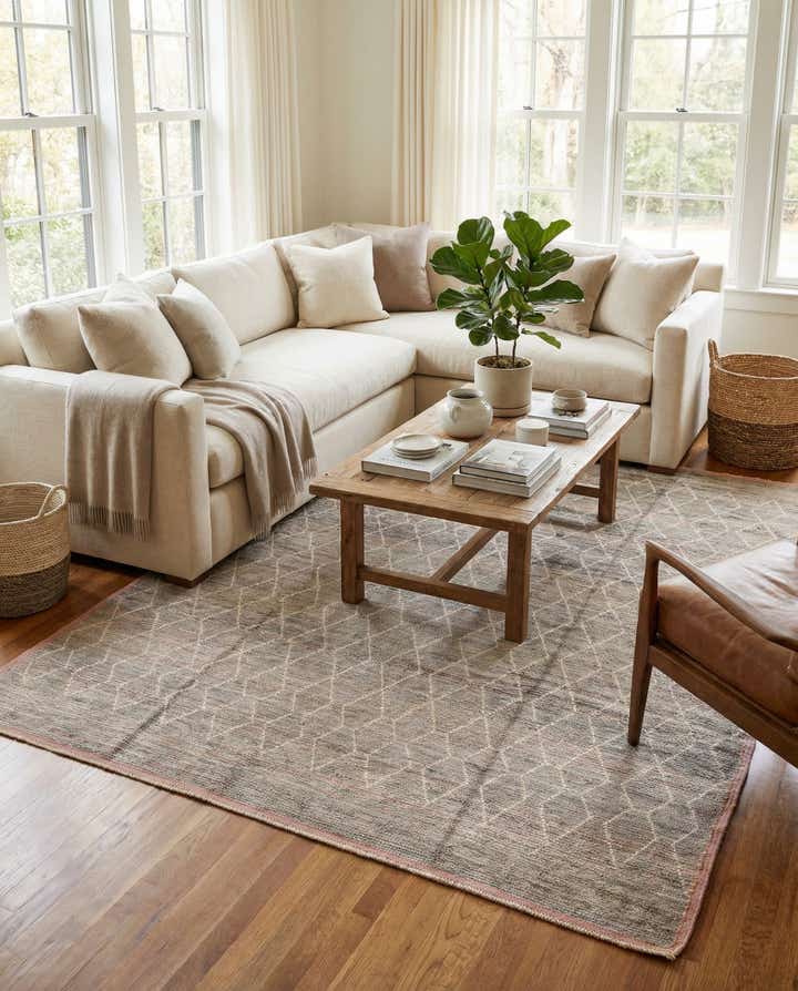 8' 5 x 10' 9 Hand Knotted Moroccan Wool Rug