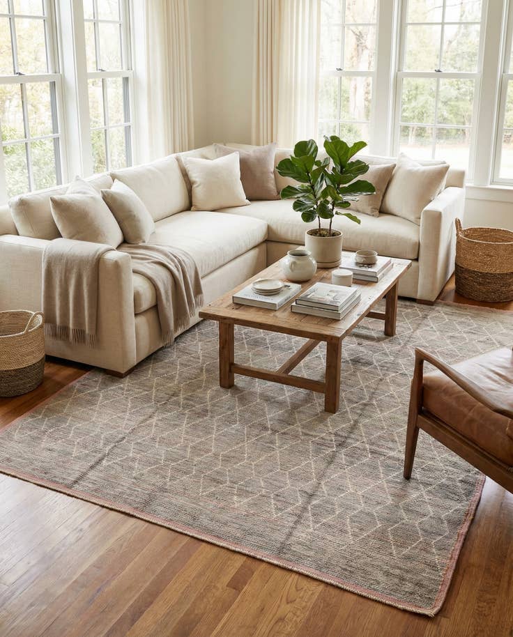 Detail image of 8' 5 x 10' 9 Hand Knotted Moroccan Wool Rug