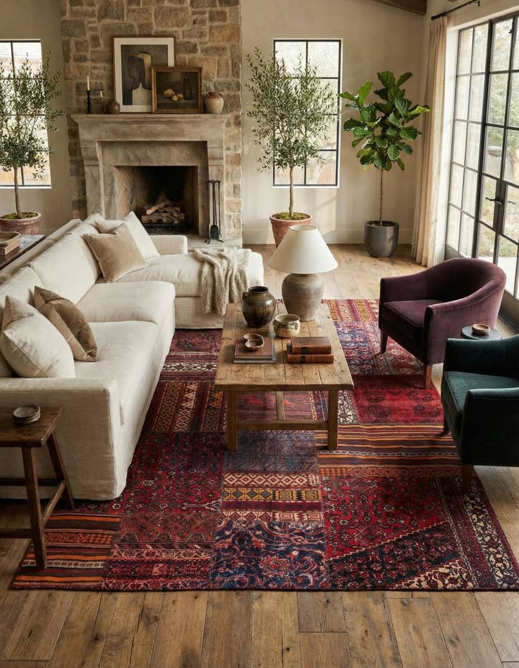 Detail image of 8' 4 x 12' 7  Hand Knotted Ultra Vintage Persian Wool Rug