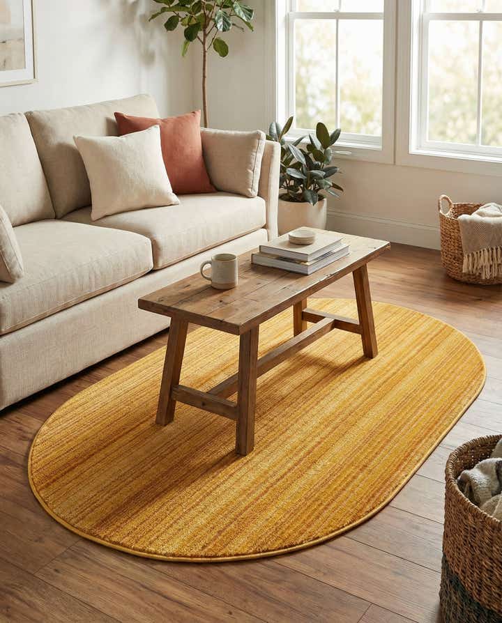 3' 3 x 5' 3 Gemstone Oval Rug