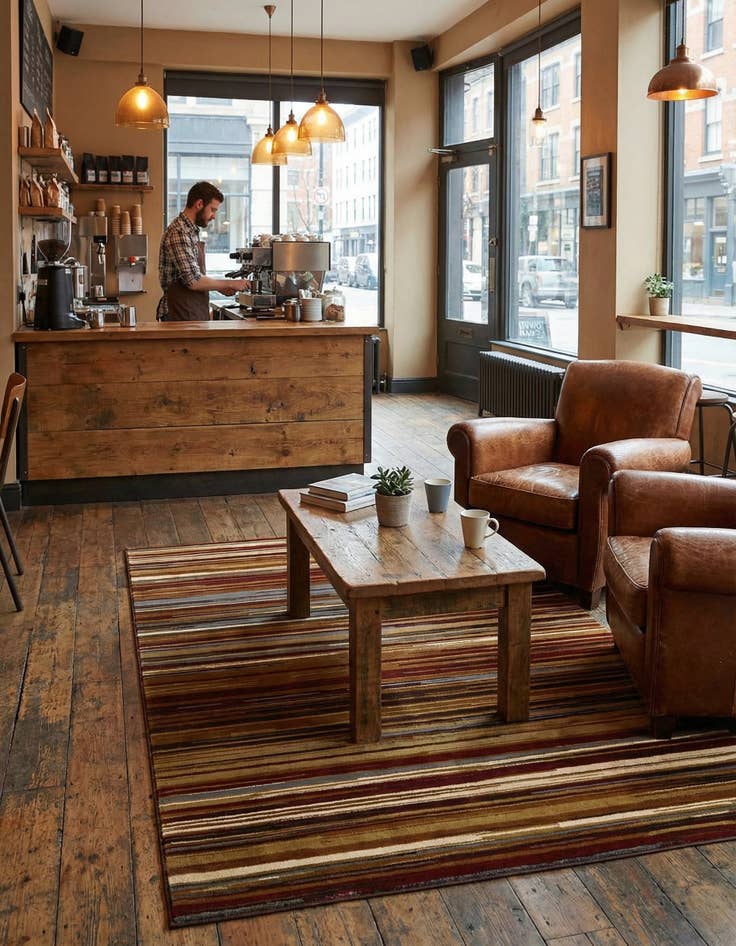 Detail image of 6' x 9' Coffee Shop Rug