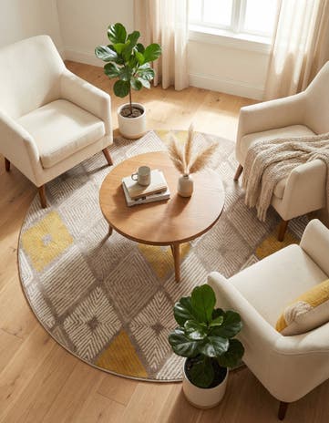 5' 3 x 5' 3 Laguna Round Rug